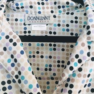 Donnkenny classic blouse xl 100% polyester
